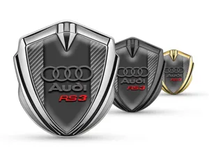 Audi Emblema Silicone Badge Disegno Max Costruita